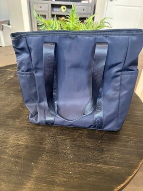 Nautica Navy Blue Logo Handle Tote